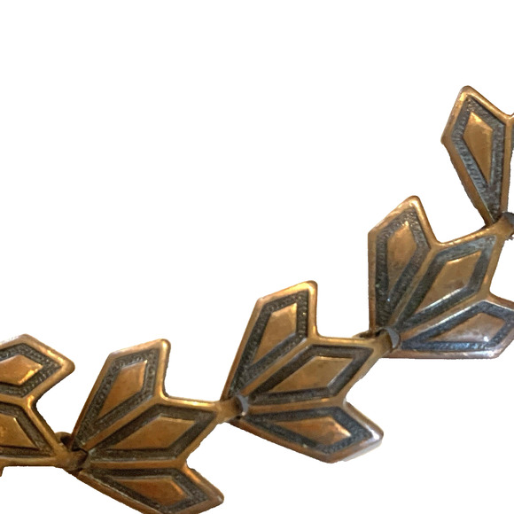 Vintage Southwestern Solid Copper Tennis Bracelet 6 1/2" Western Ethnic - Picture 3 of 7